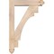 Ekena Millwork Merced Arts and Crafts Smooth Bracket w/ Offset Brace, Douglas Fir, 5 1/2"W x 24"D x 36"H BKT0604X24X36MRC03SDF - alternate 3